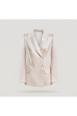 Adriana Iglesias Lauren Pearl Satin Silk Jacket