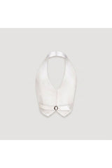Tom Vest White Satin Silk