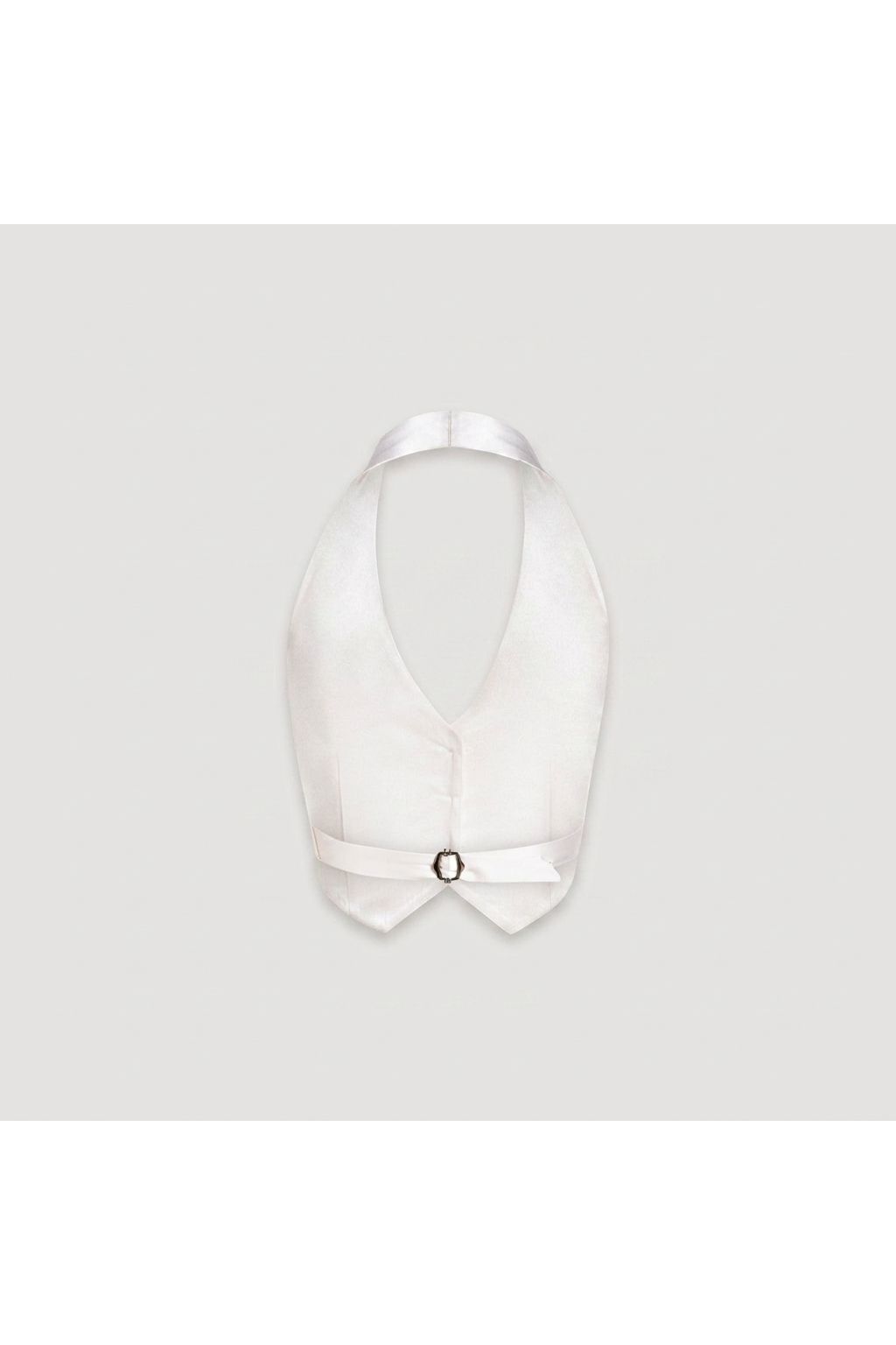 Tom Vest White Satin Silk