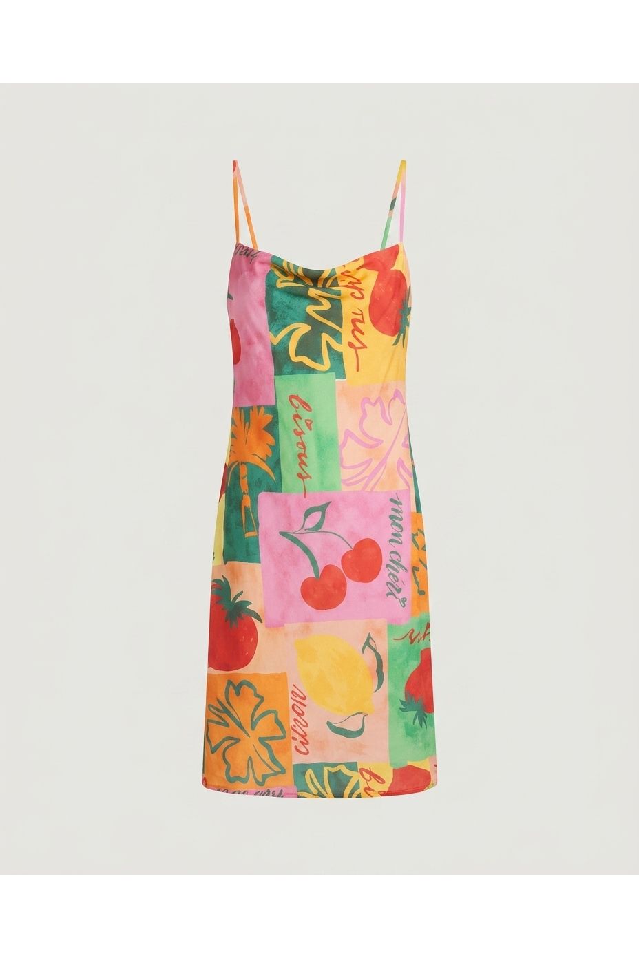 Fruit Multi Printed Slip Dress