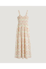 Multi Smocked Floral Maxi Dress2