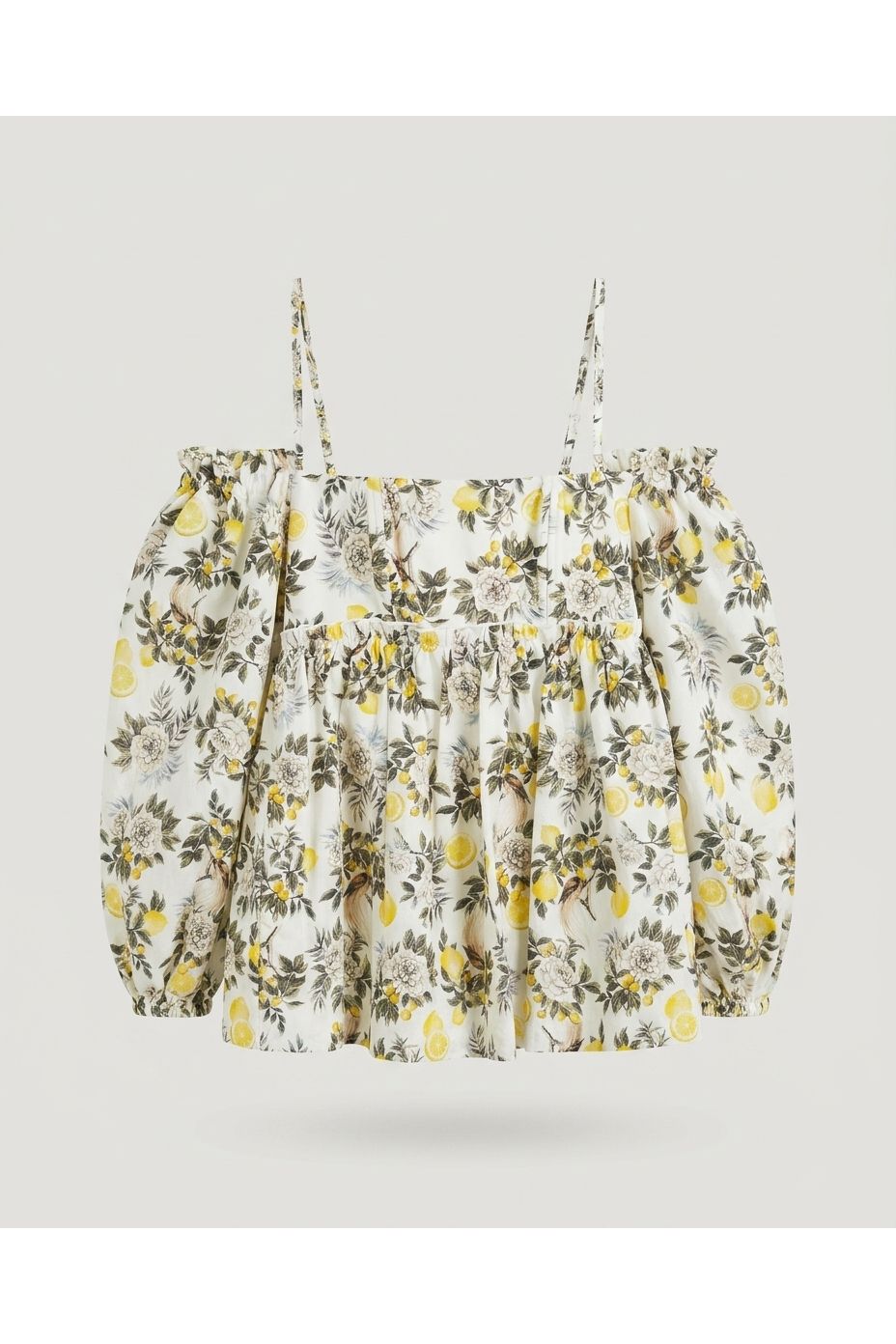 Multi Floral Puff Sleeve Blouse