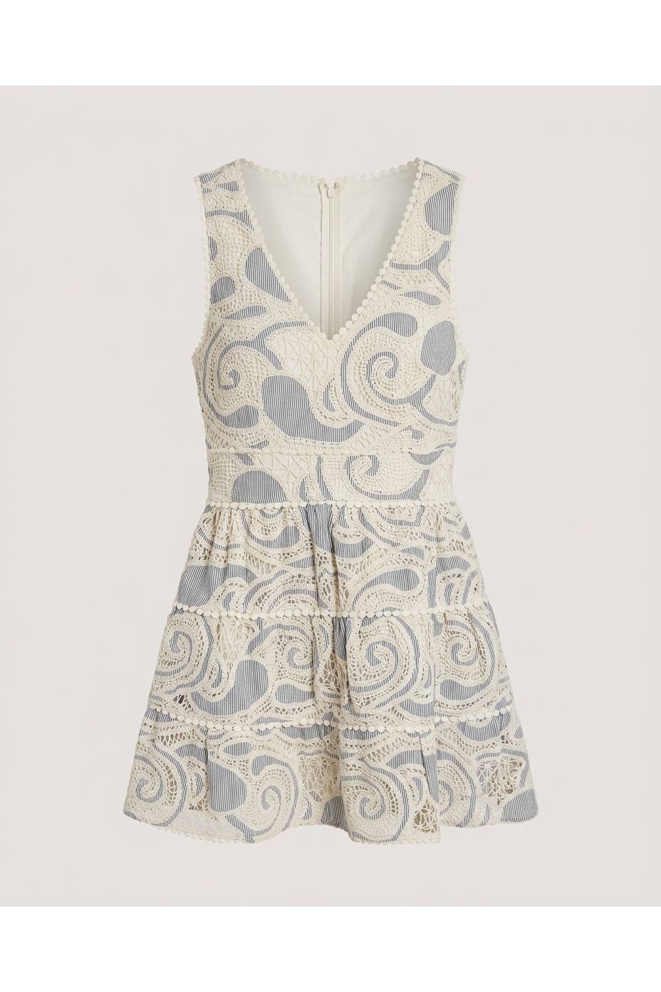 Multi Lace Overlay Mini Dress