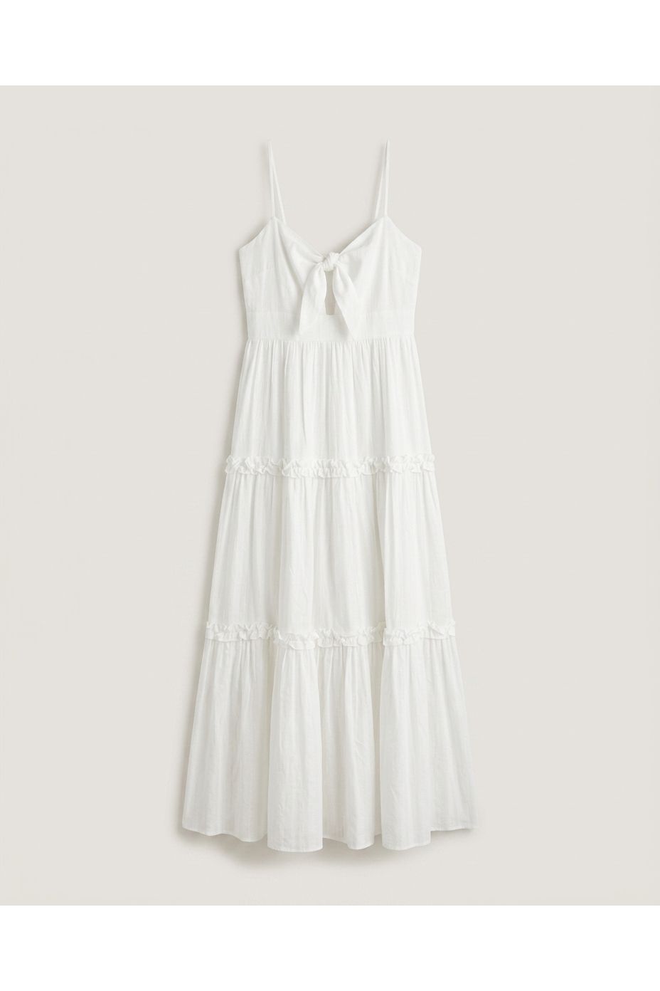 White Tiered Maxi Dress