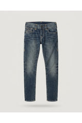 Blue Contrast Stitch Denim Jeans 2