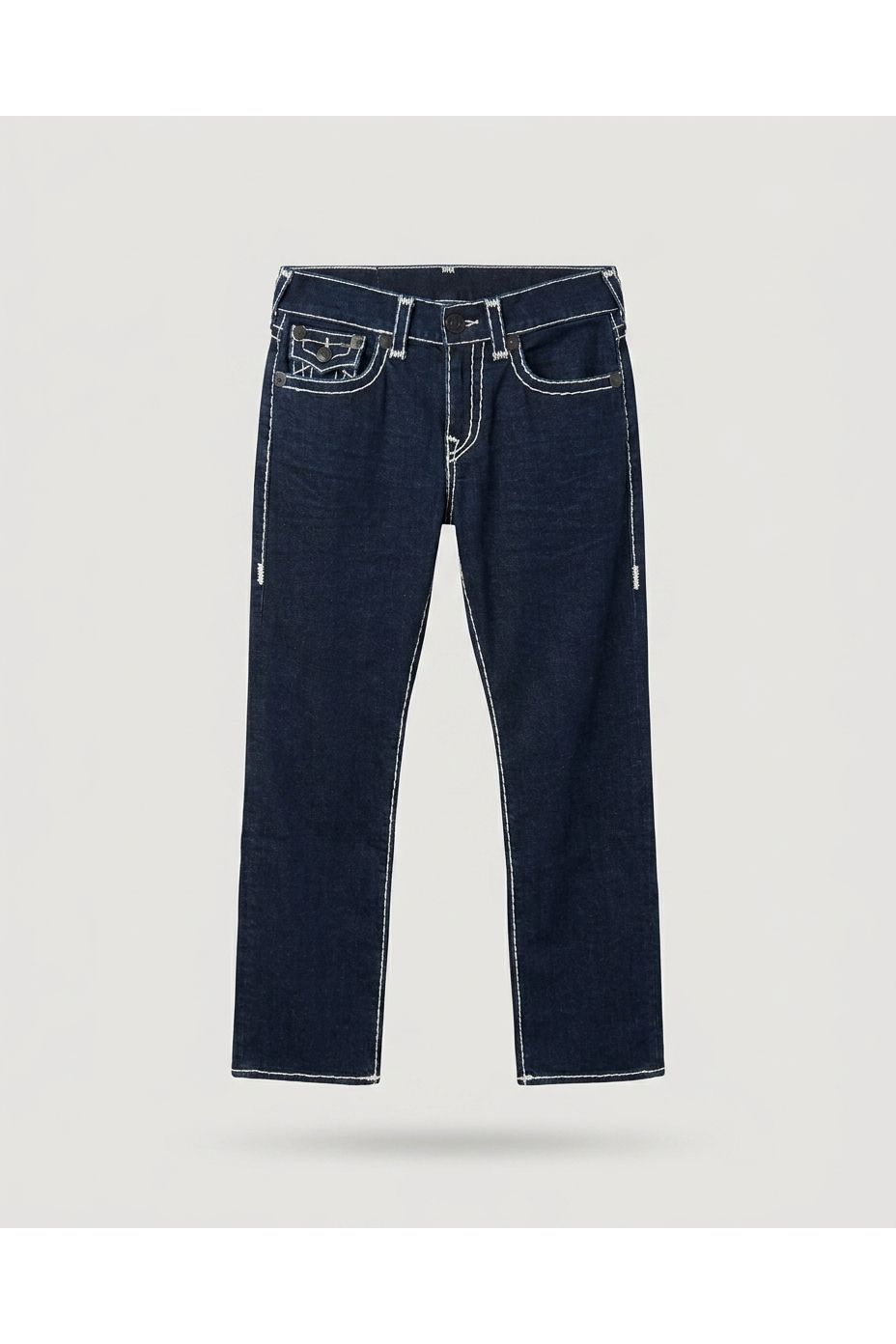 Blue Contrast Stitch Denim Jeans