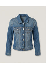 Blue Fitted Denim Jacket
