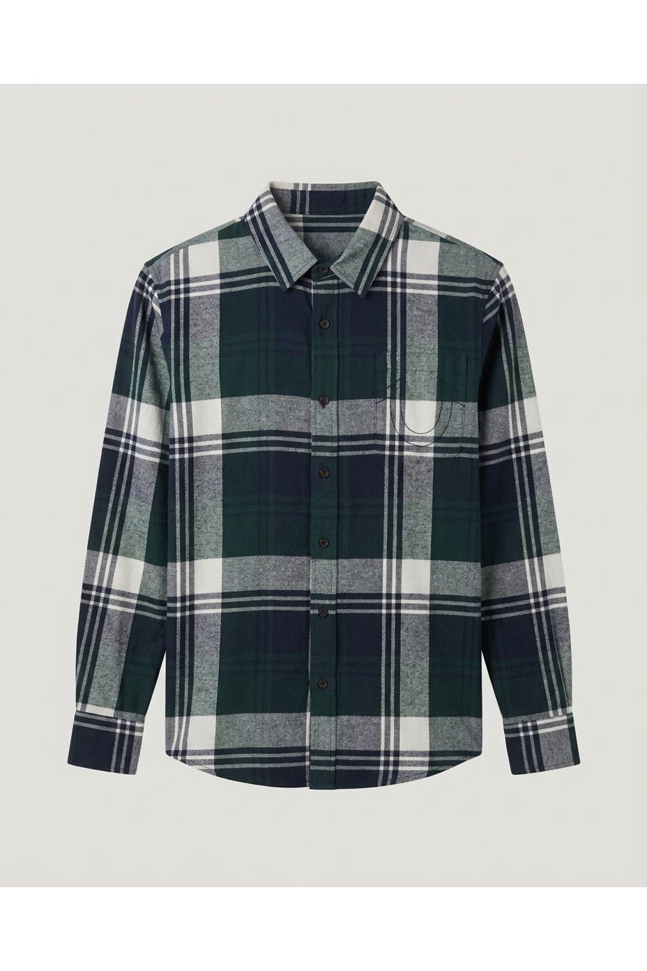Multi Plaid Button Down Shirt