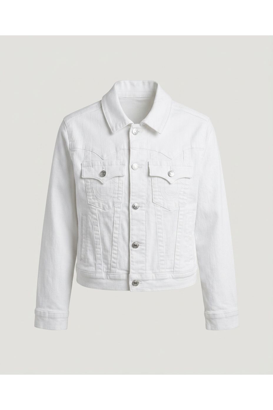 White Denim Trucker Jacket