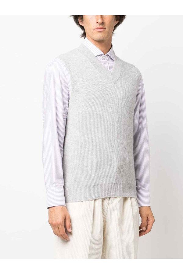Men's Light Grey Cashmere Sweater
