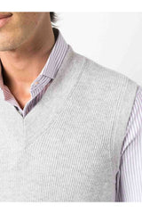 Men's Light Grey Cashmere Sweater