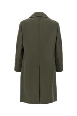 Men's Military Green Wool Coat