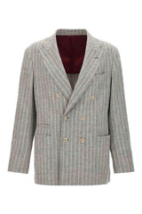 Men's Light Grey Wool Blazer