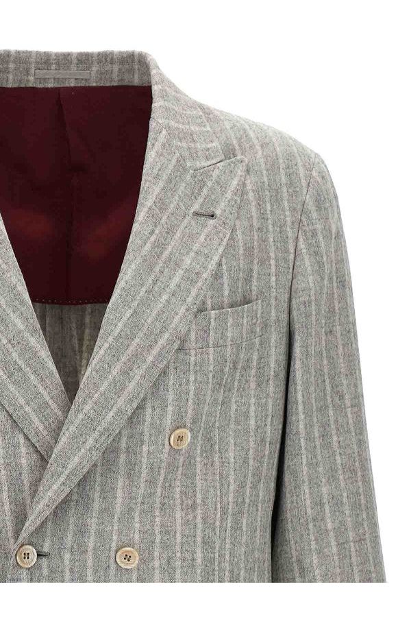 Men's Light Grey Wool Blazer