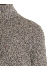 Men's Grey Wool Turtleneck Sweater