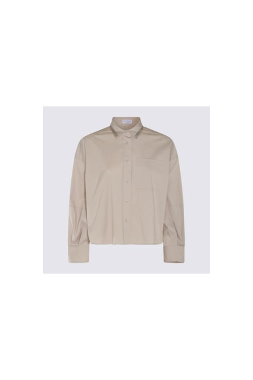 Women's Beige Relaxed Fit Shirt