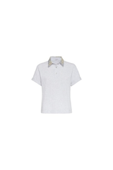 Women's Light Grey Short Sleeve Shirt