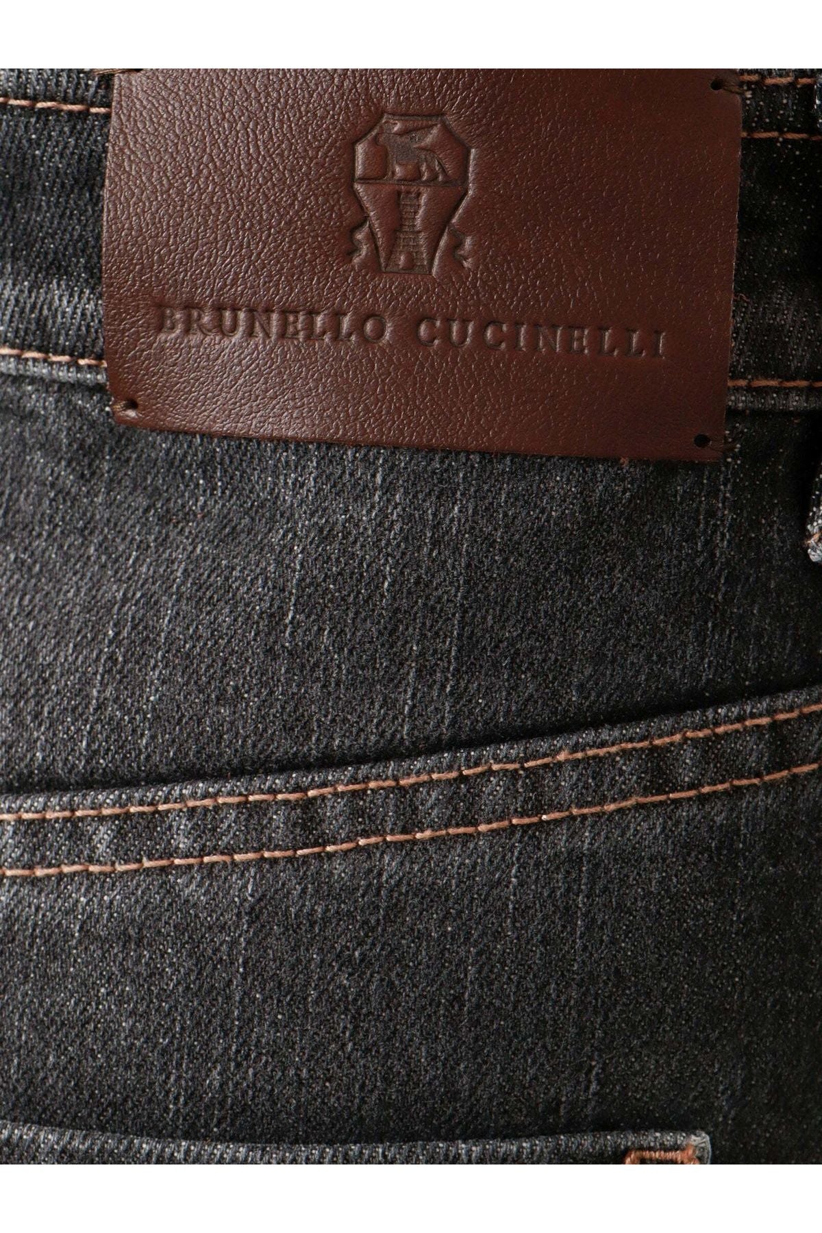 Women's Black Tapered Denim Trousers