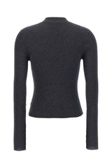 Women's Dark Blue Wool Silk Shirt