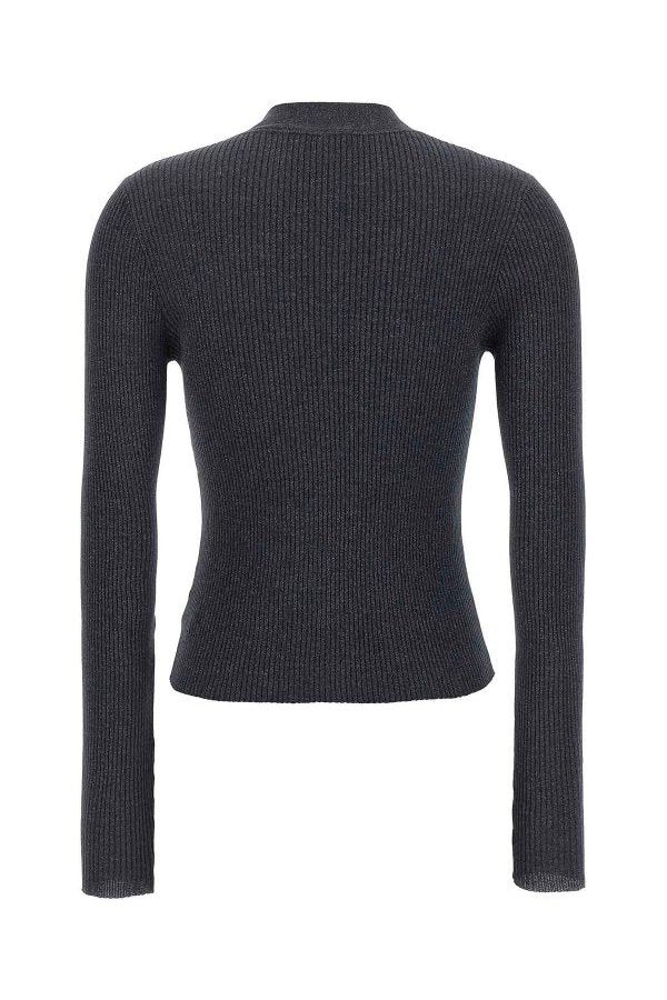 Women's Dark Blue Wool Silk Shirt