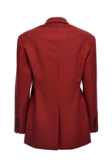 Women's Red Wool Tailored Blazer