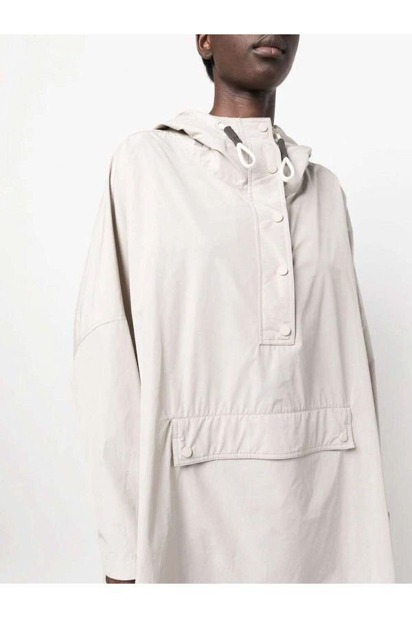 Women's Light Grey Hooded Jacket
