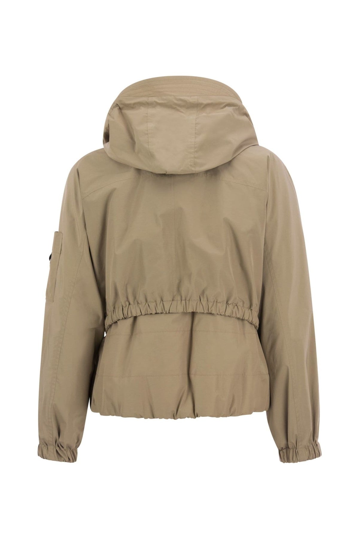 Women's Hazelnut Cropped Drawstring Jacket
