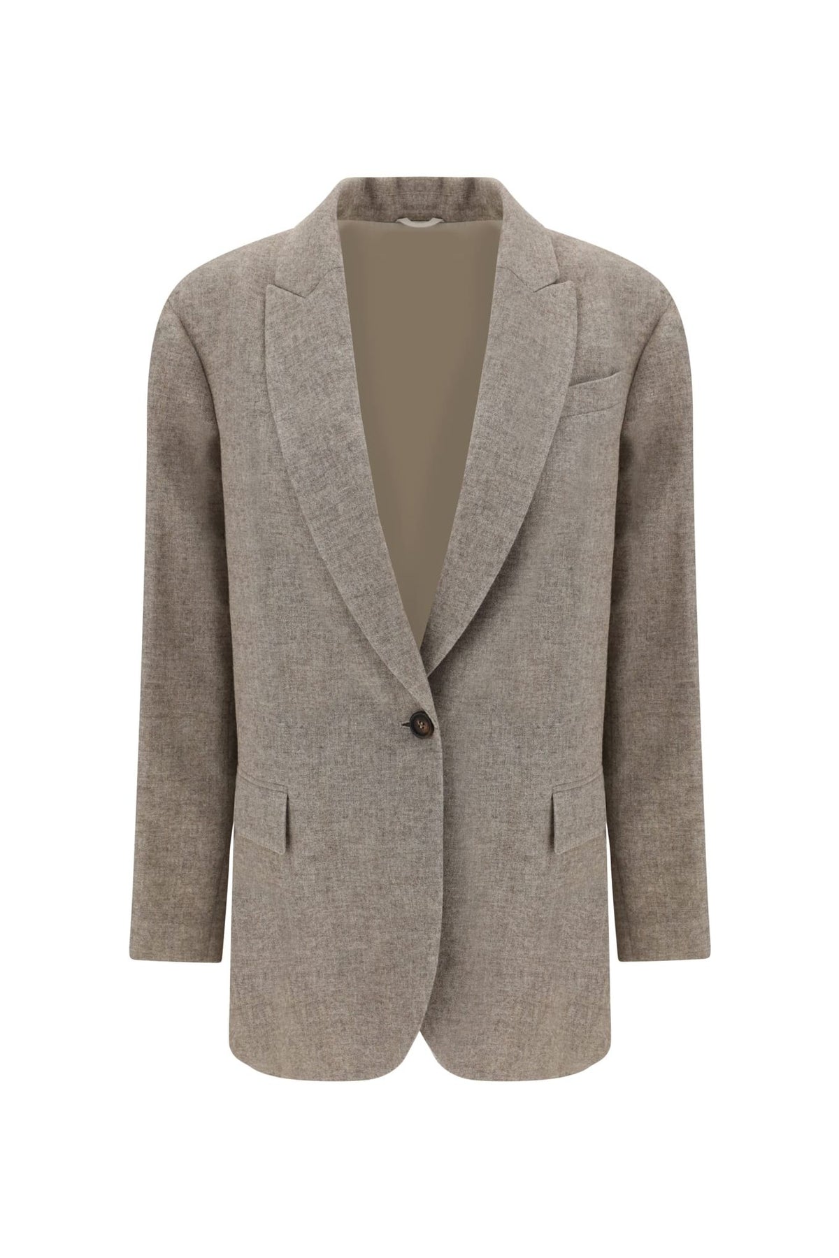 Women's Sand Wool Relaxed Jacket