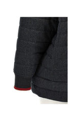 Women's Dark Grey Wool Hooded Jacket