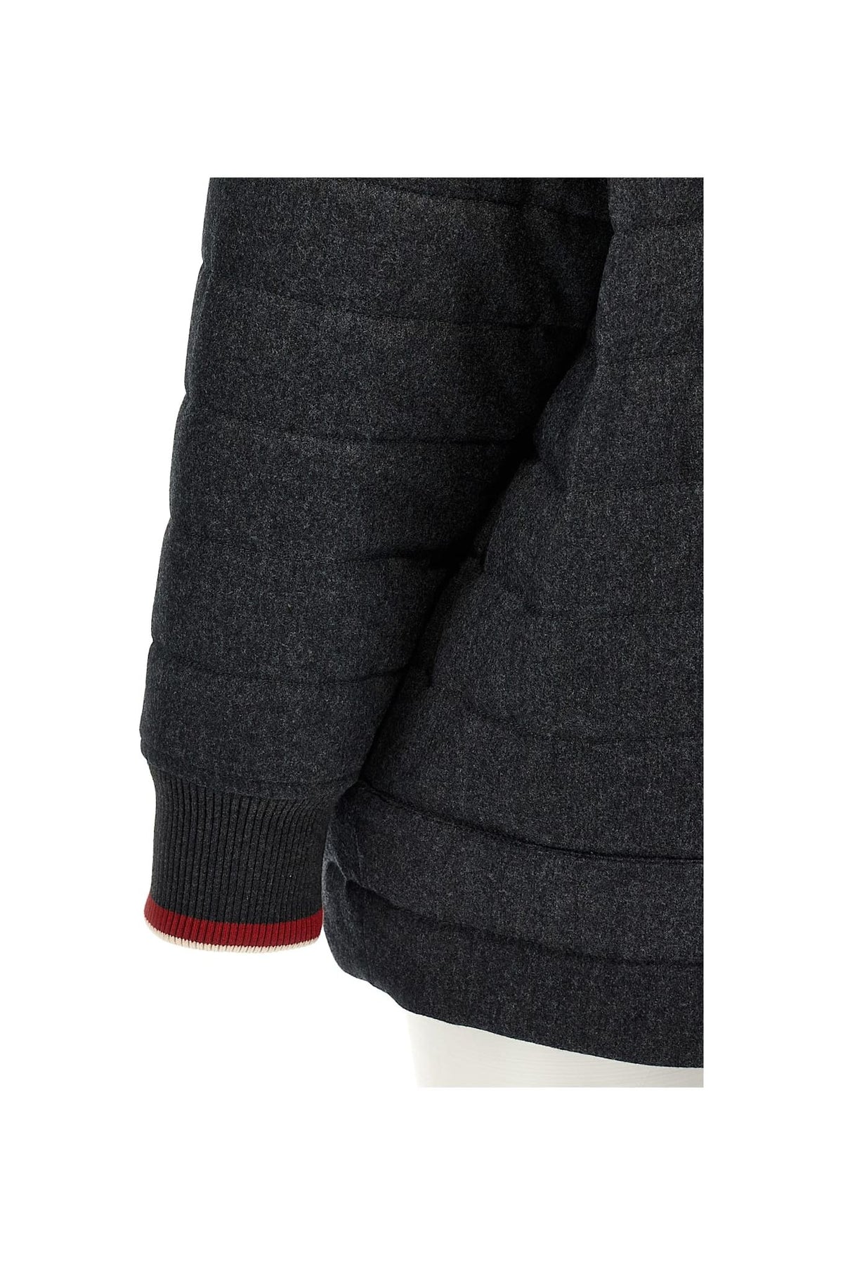 Women's Dark Grey Wool Hooded Jacket