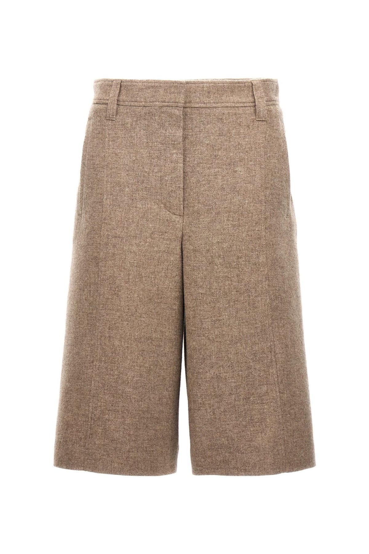 Women's Sand Wool Bermuda Shorts
