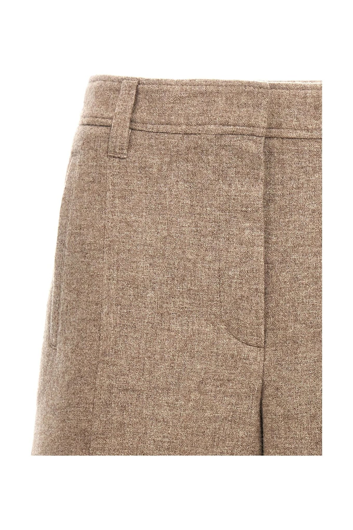 Women's Sand Wool Bermuda Shorts