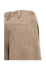Women's Sand Wool Bermuda Shorts