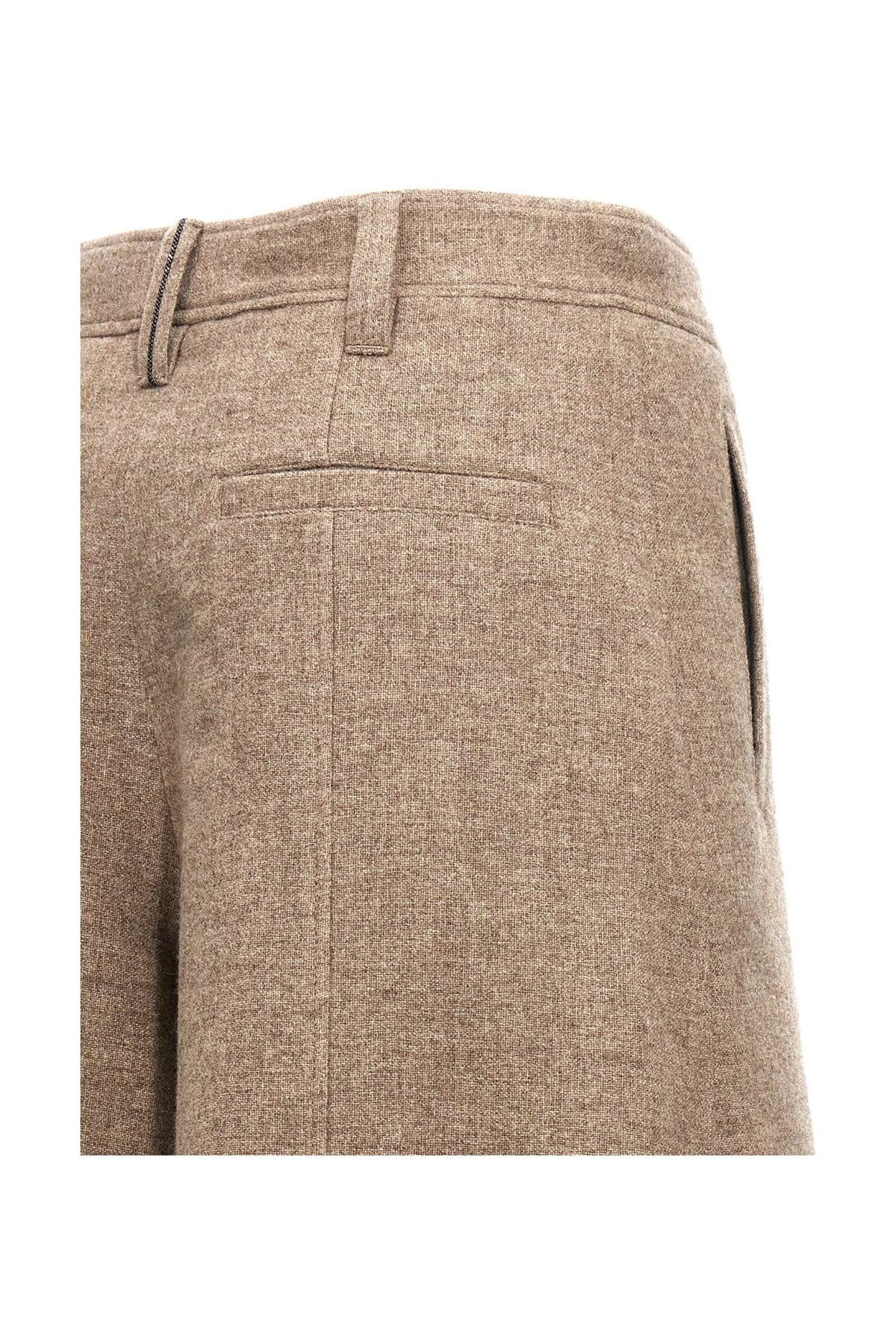 Women's Sand Wool Bermuda Shorts