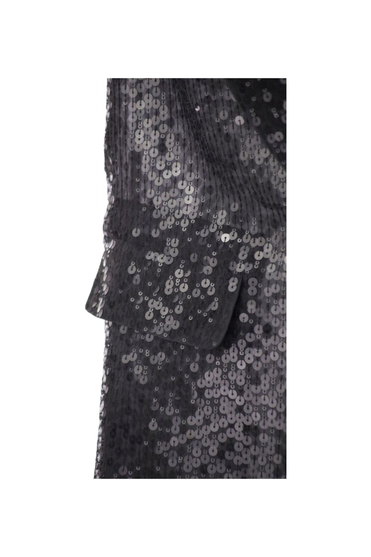 Women's Black Silk Sequined Jacket