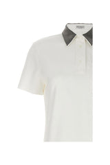 Women's Off White Polo Collar Dress