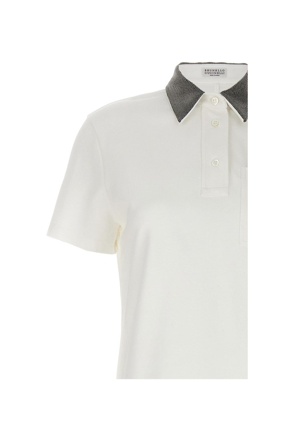 Women's Off White Polo Collar Dress