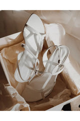@itsjustasha in BY FAR Brigette Optic White Leather Sandals