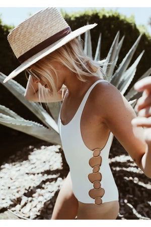 Solid & Striped The Jennifer One Piece - Cream