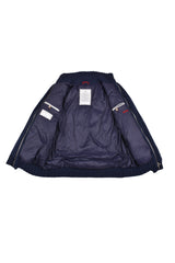 Brunello Cucinelli Men's Navy Wool Zip Knit Jacket