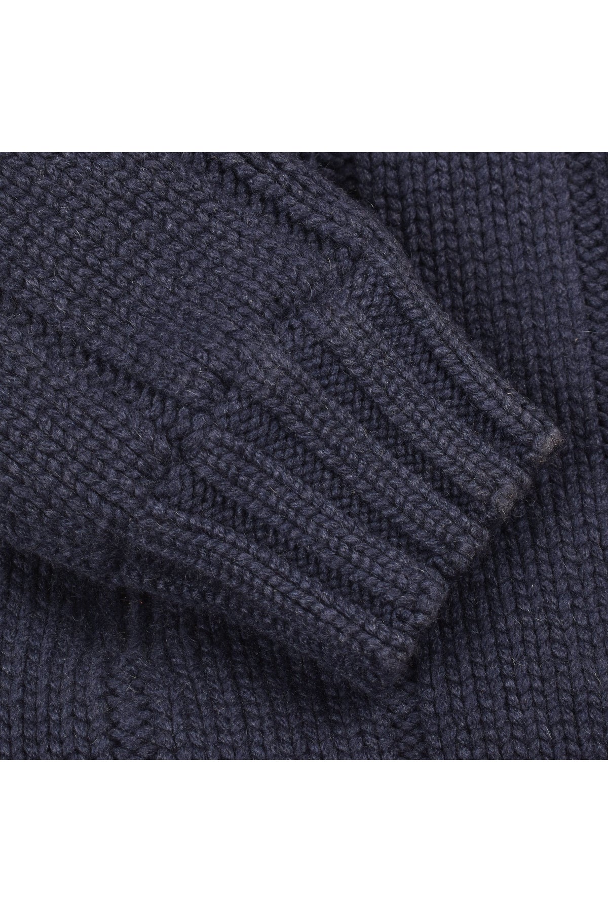 Brunello Cucinelli Men's Navy Wool Zip Knit Jacket