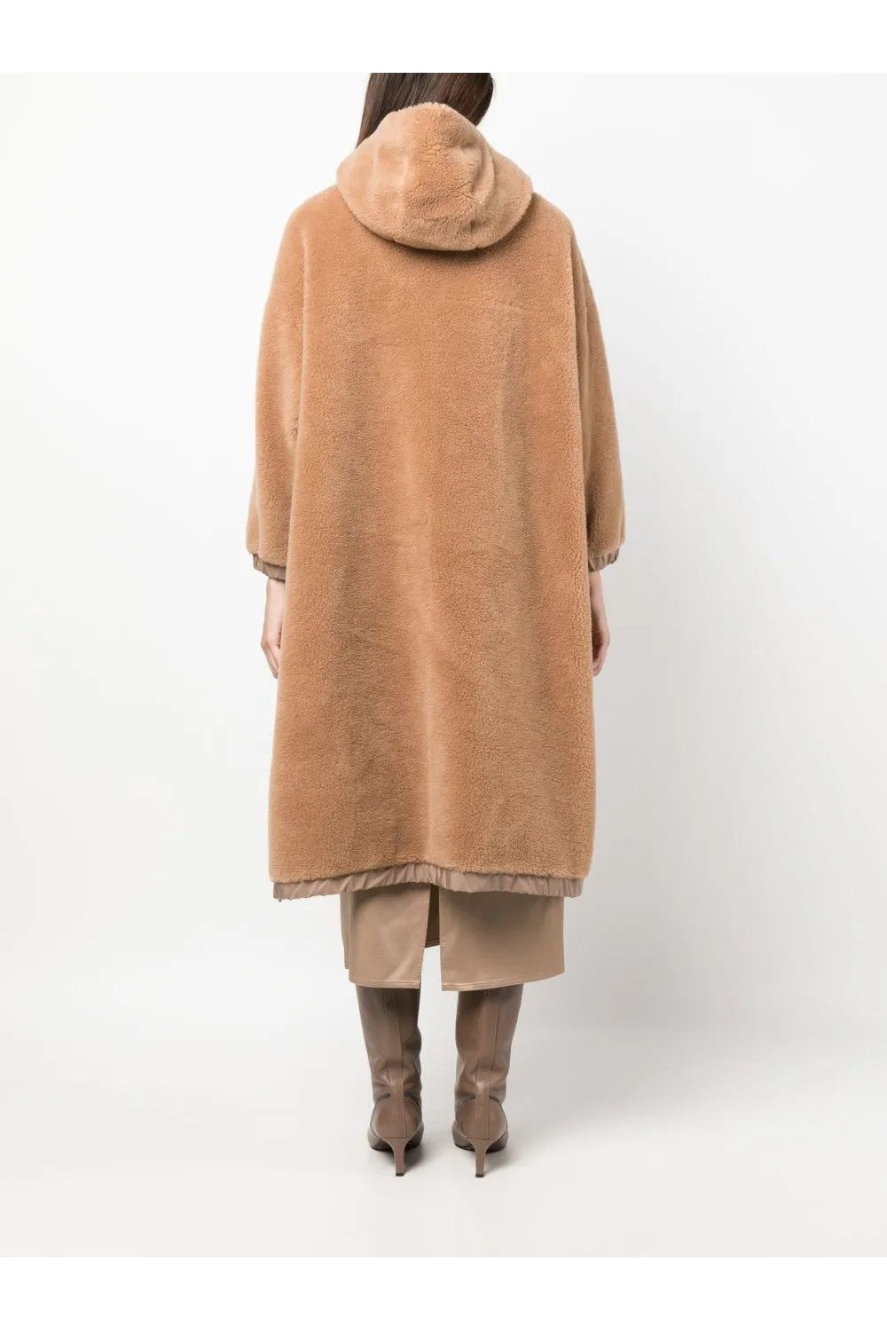 Women's Camel Oversized Wool Jacket