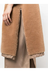 Women's Camel Oversized Wool Jacket