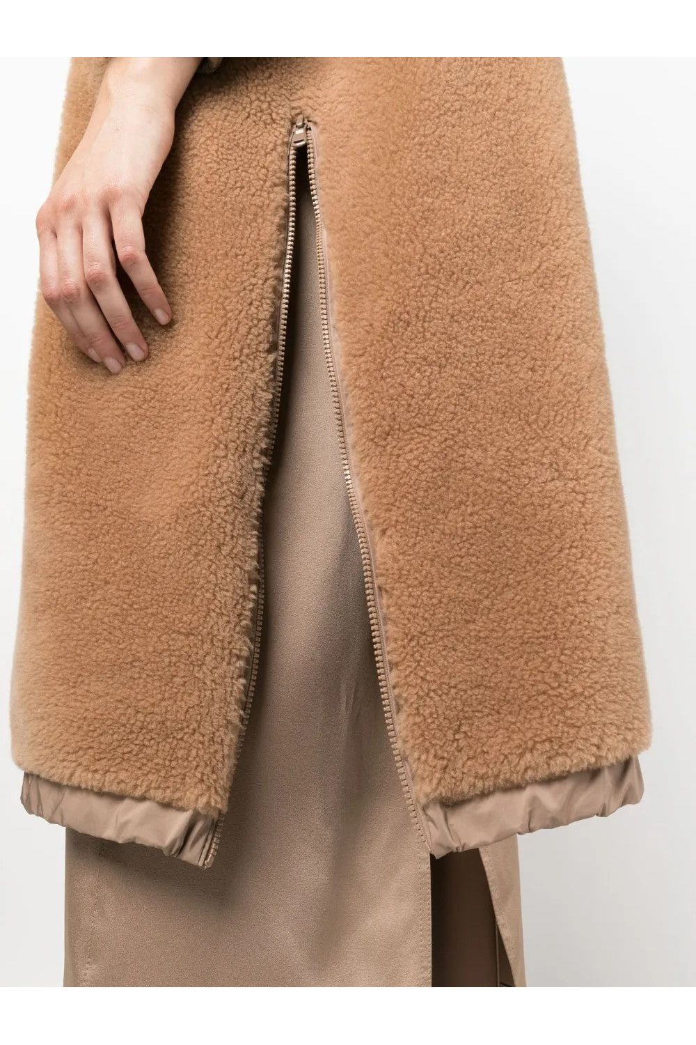 Women's Camel Oversized Wool Jacket