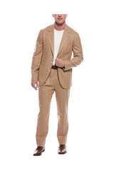 Men's Tan Wool Tailored Suit