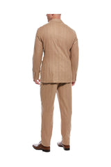 Men's Tan Wool Tailored Suit