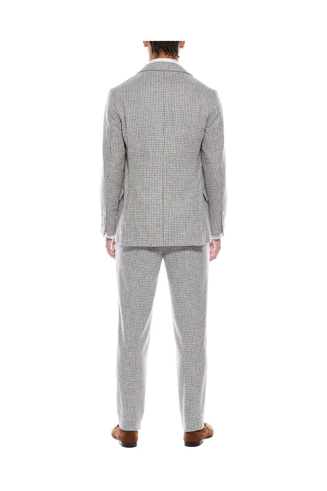 Men's Light Grey Wool Blend Suit