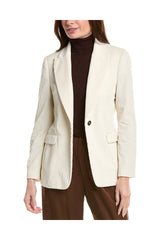 Women's Off White Cotton Jacket