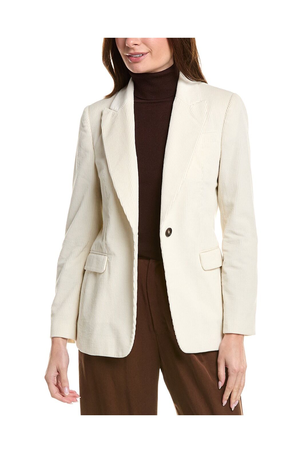 Women's Off White Cotton Jacket