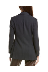 Women's Dark Blue Wool Blazer